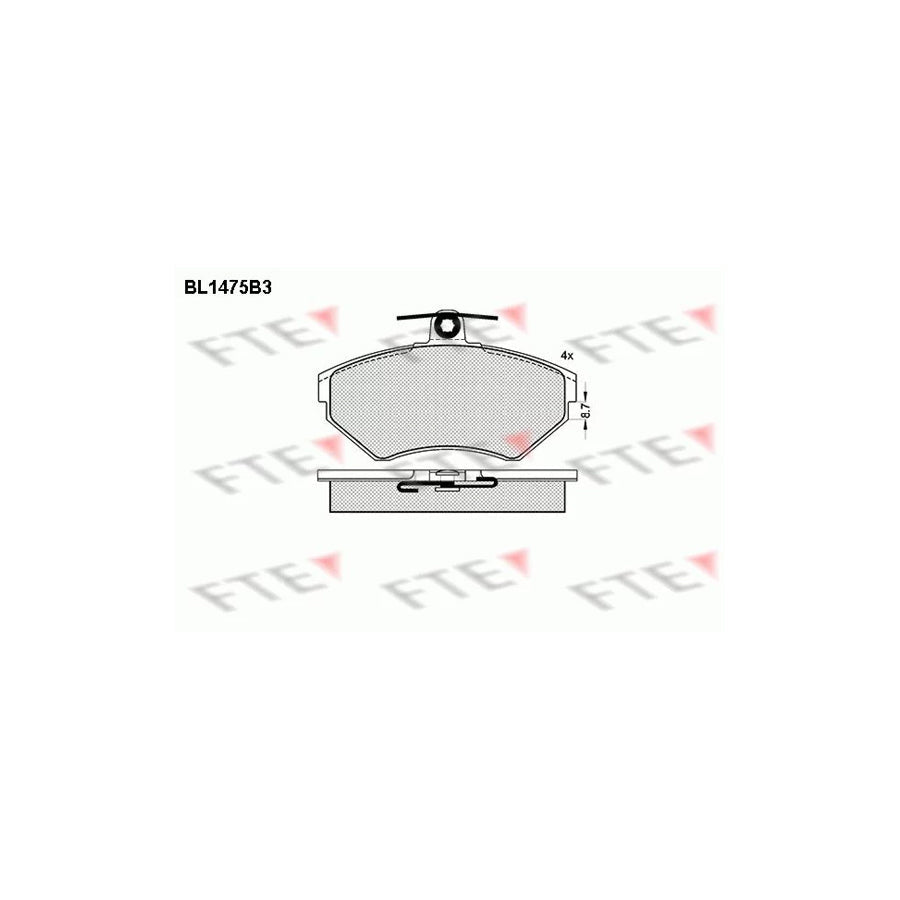 FTE Bl1475B3 Brake Pad Set