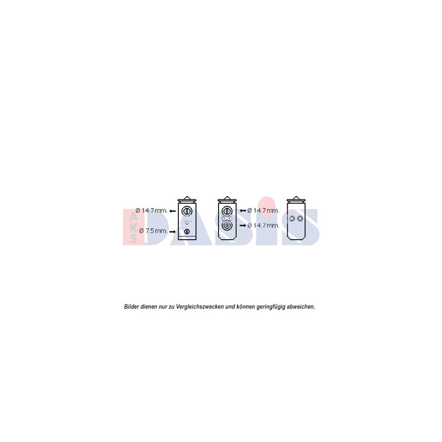 AKS Dasis 840246N AC Expansion Valve for Hyundai Accent