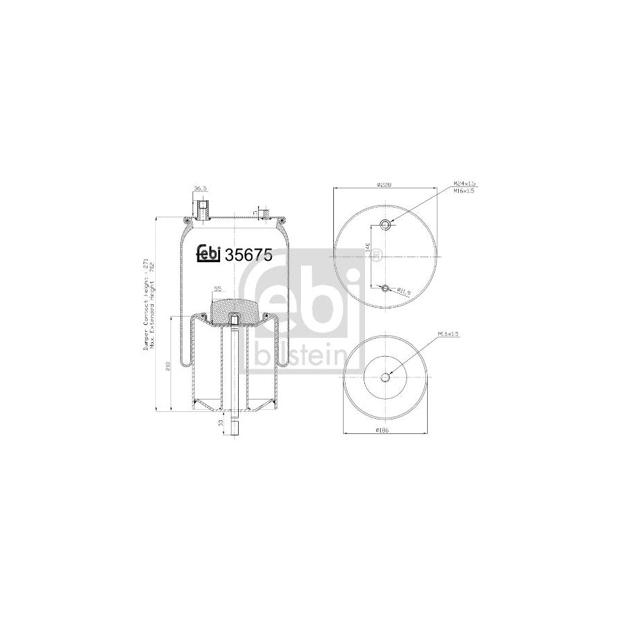 Febi Bilstein 35675 Boot, Air Suspension