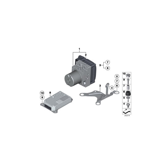 Genuine BMW 34516850069 F07 RR4 F02 Rp Hydraulic Unit Dsc (Inc. 740i, Ghost EWB & 760i) | ML Performance US