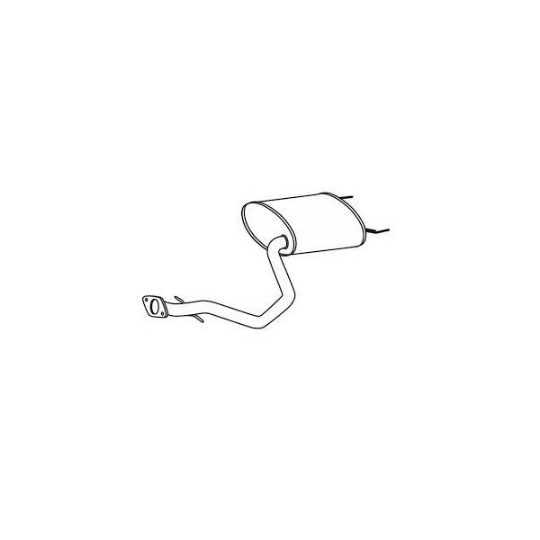 Genuine Lexus 17430-70740 IS Phase 1 Exhaust Back Box
