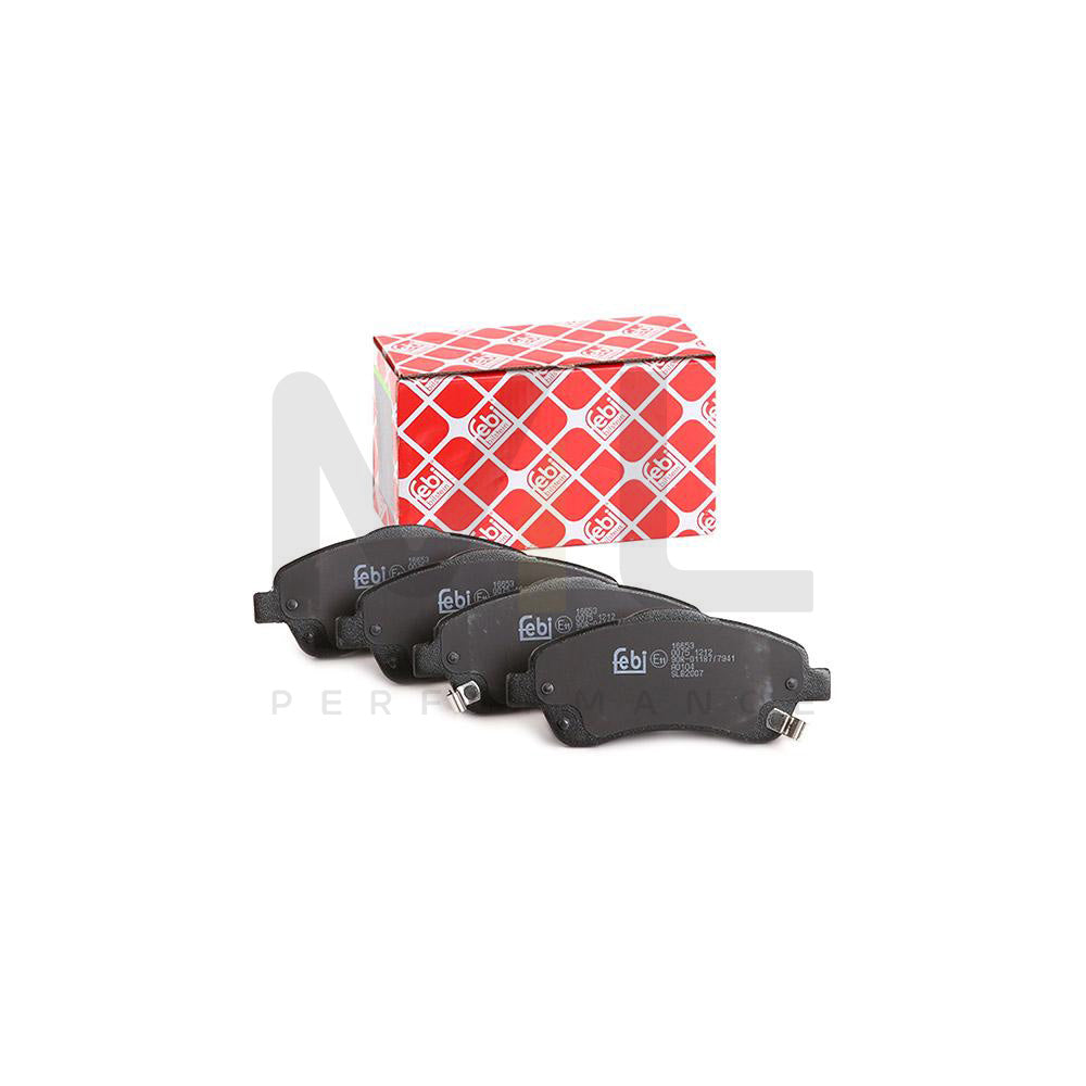 Febi Bilstein 16653 Brake Pad Set Front Axle, With Acoustic Wear Warning