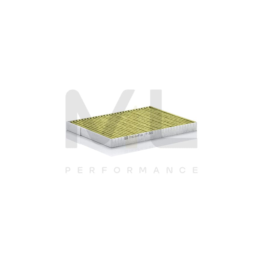 MANN-FILTER FP 2620 Pollen filter for RENAULT Koleos I (HY) Activated Carbon Filter, Activated Carbon Filter with polyphenol, Particulate filter (PM 2.5), with antibacterial action, with fungicidal effect, FreciousPlus