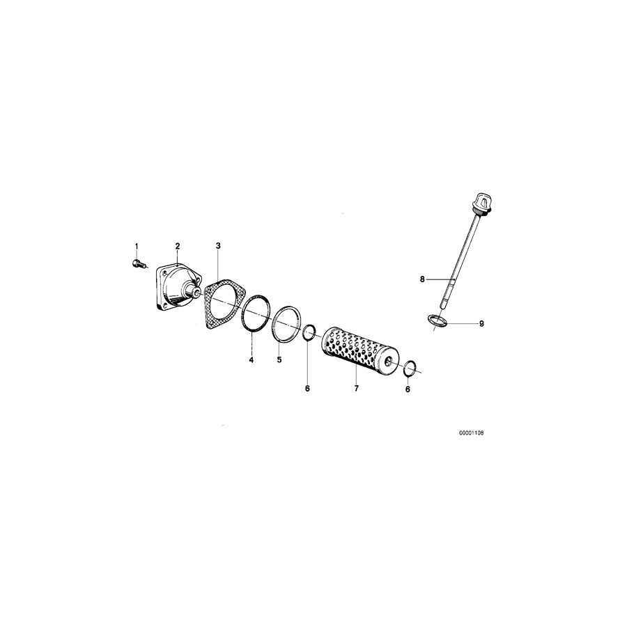 Genuine BMW 11431338635 Dipstick (Inc. R 100 R, R 80 GS & R 100 GS) | ML Performance US Car Parts