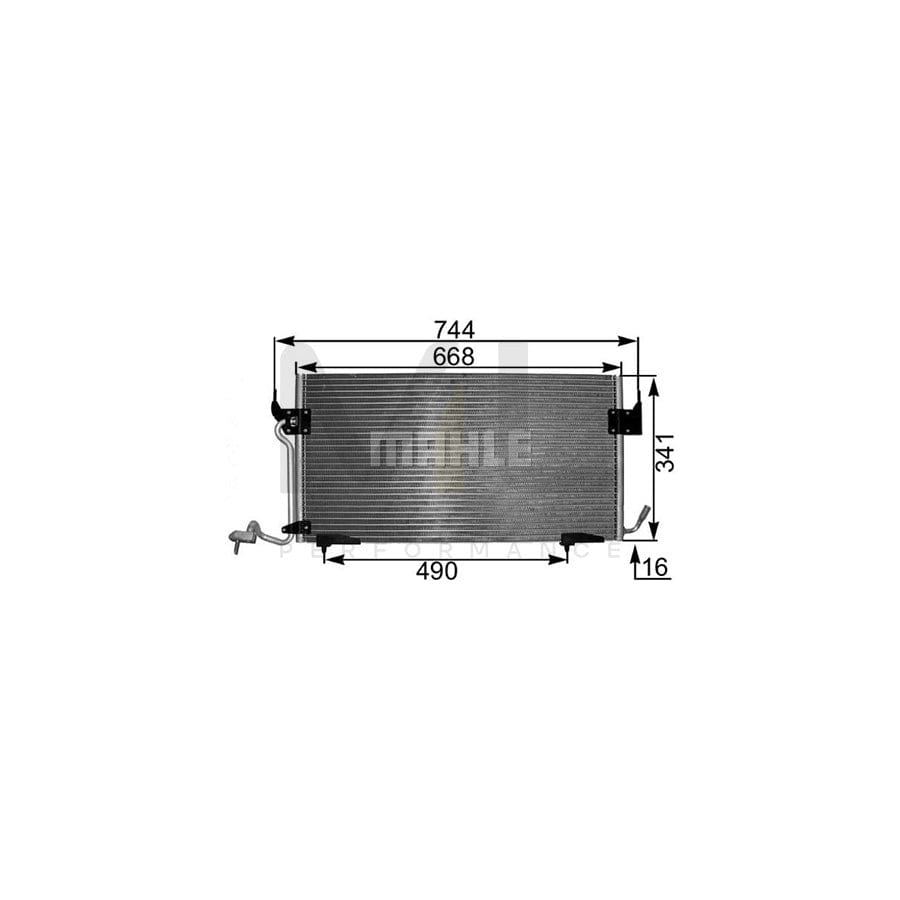 MAHLE ORIGINAL AC 342 000S Air conditioning condenser without dryer | ML Performance Car Parts