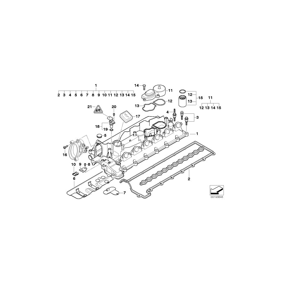 Genuine BMW 11147787104 E46 Cover, Acoustic (Inc. 330d & 330xd) | ML Performance US Car Parts