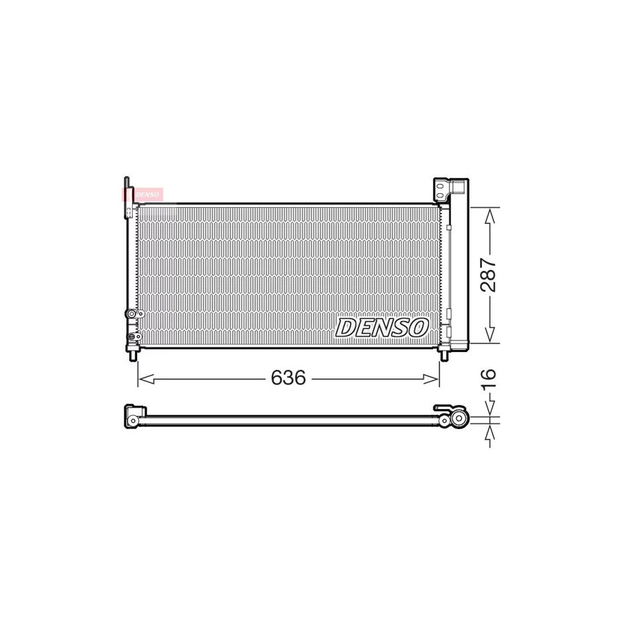 DENSO DCN50122 Air Conditioning Condenser for Toyota Auris