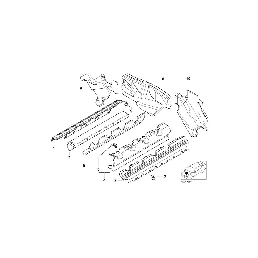 Genuine BMW 11147786057 E38 Rubber Grommet (Inc. 740d) | ML Performance UK Car Parts