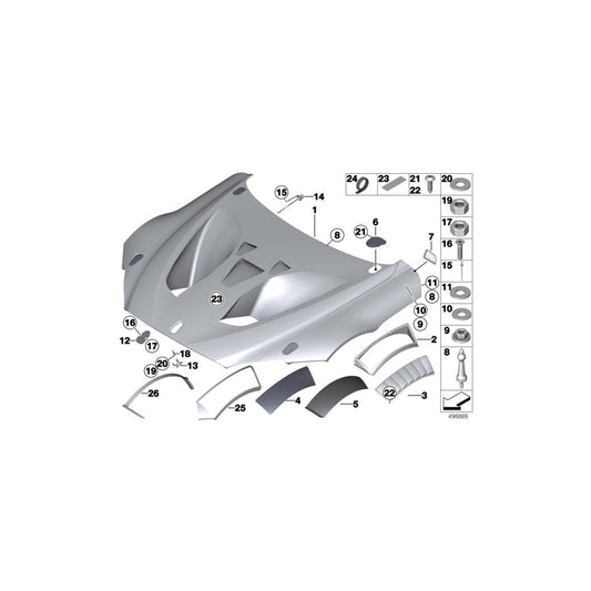 Genuine BMW 83318428176 Template Hood Cutout INSIDE RH (Inc. M6 GT3) | ML Performance US