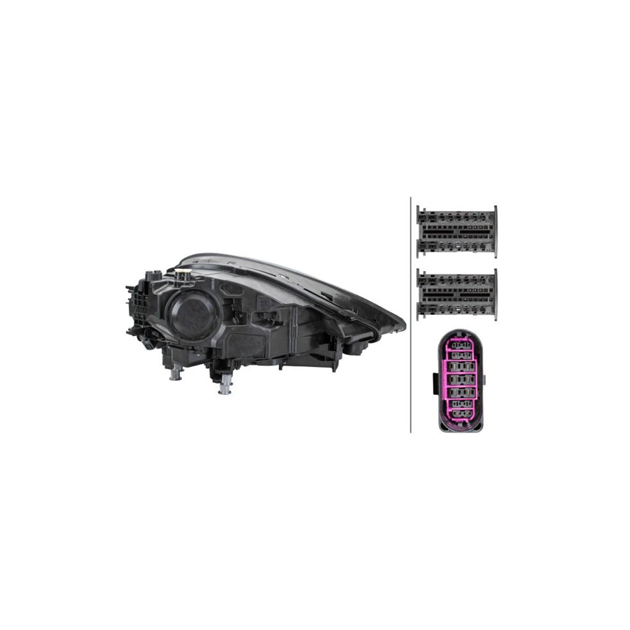Hella 1EX 014 690-011 Headlight For Porsche Cayenne