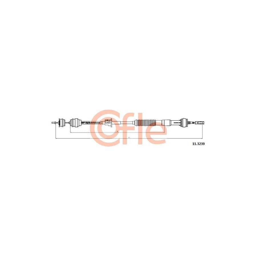 Cofle 11.3239 Clutch Cable for Peugeot 306