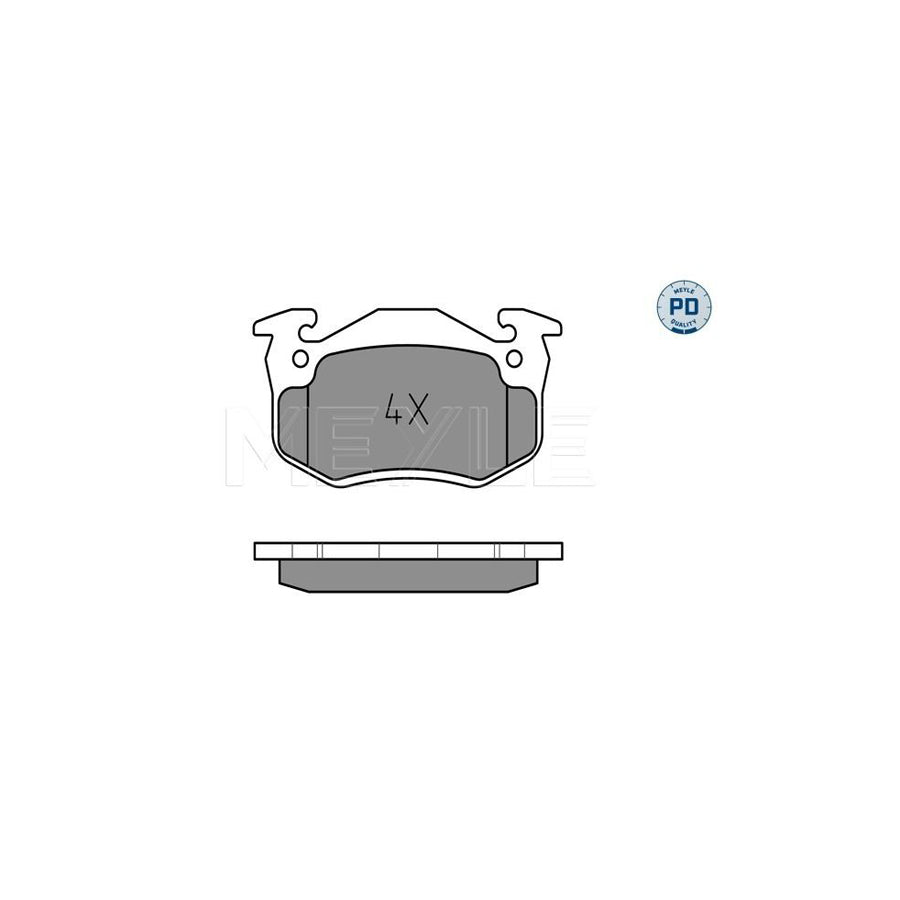 Meyle 025 206 3415/Pd Brake Pad Set