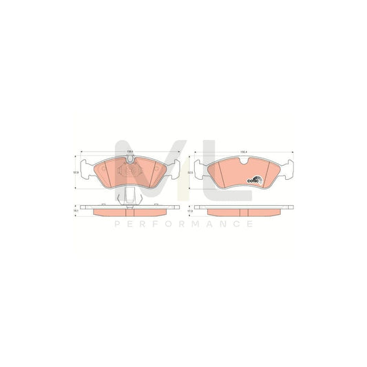 TRW Cotec Gdb1300 Brake Pad Set Prepared For Wear Indicator | ML Performance Car Parts