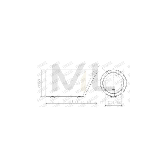WALKER 10681 Exhaust tip 60 mm, 120mm, 0,232kg