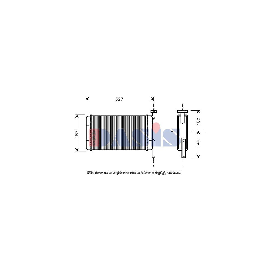 AKS Dasis 059010N Heater Matrix