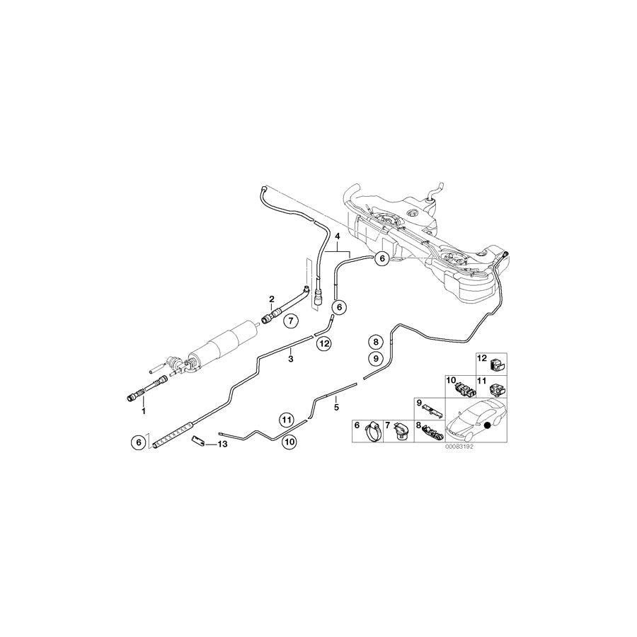 Genuine BMW 16122229411 E46 Fuel Return Line (Inc. M3 & M3 CSL) | ML Performance UK Car Parts