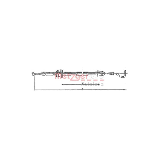 METZGER 11.087 Throttle Cable