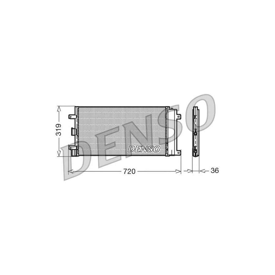 DENSO DCN09042 Air Conditioning Condenser for Fiat Doblo