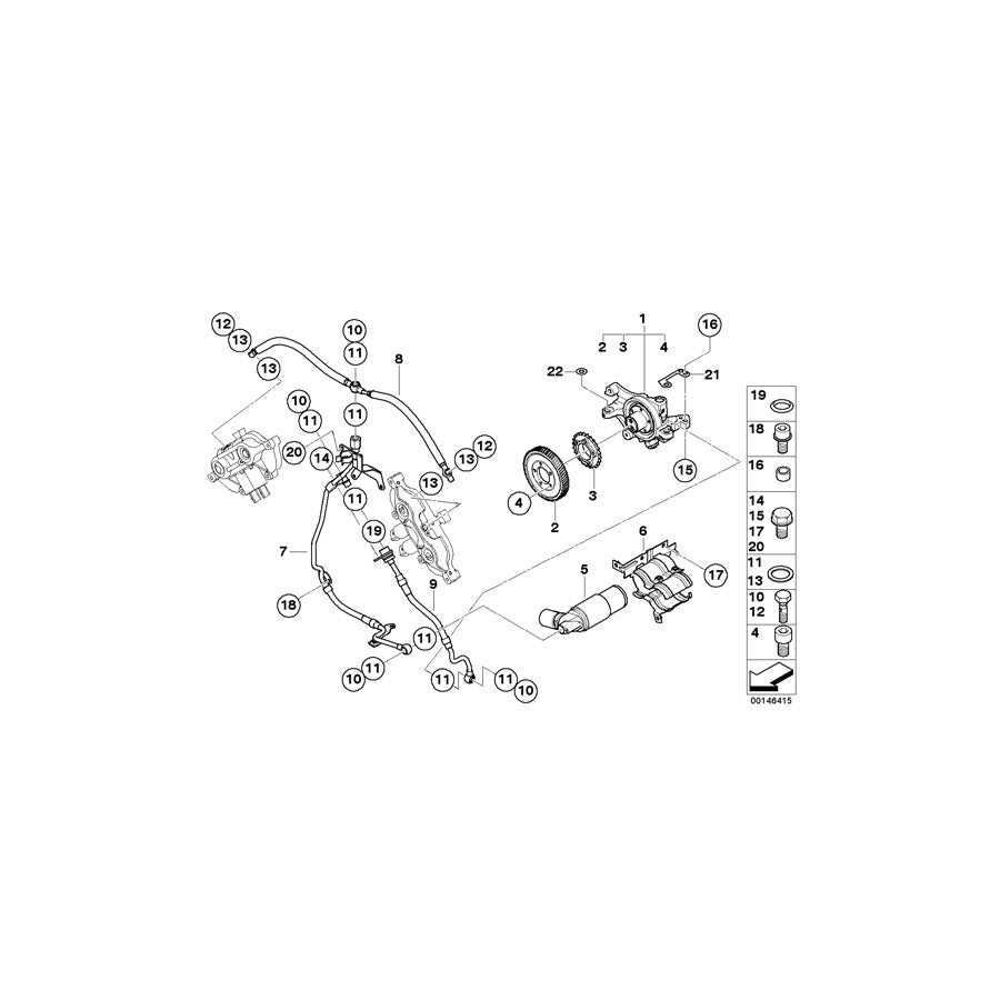 Genuine BMW 11367835920 E61 E60 E63 Fillister-Head Screw M5X30-8.8 (Inc. M5 & M6) | ML Performance US Car Parts