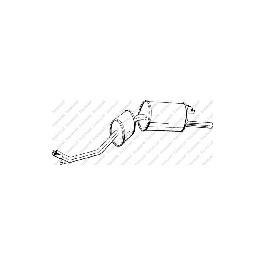 Bosal 281-763 Rear Silencer for Peugeot 505 Saloon