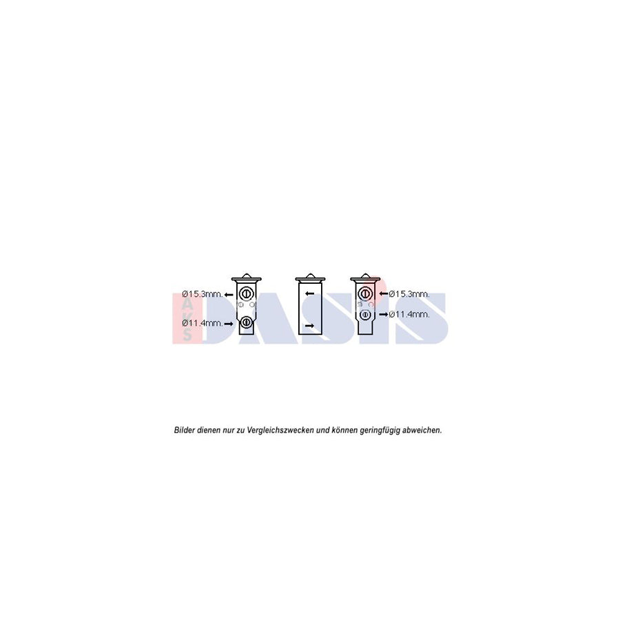 AKS Dasis 840253N AC Expansion Valve for Subaru Impreza
