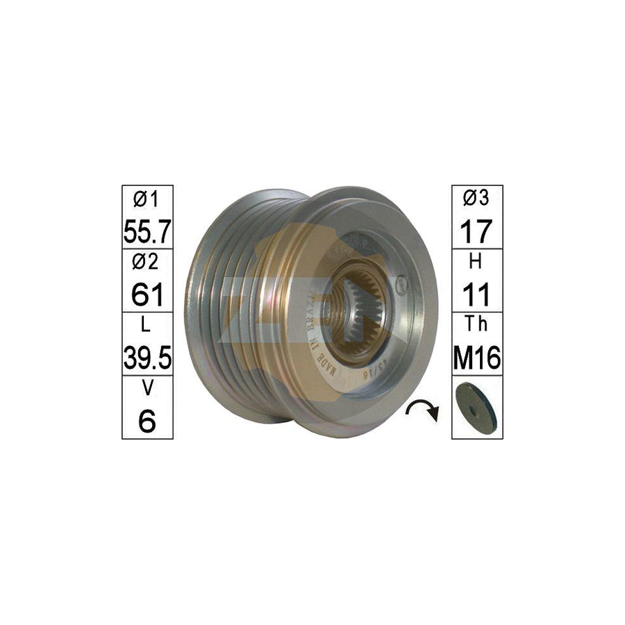 Era ZN5677 Alternator Freewheel Clutch