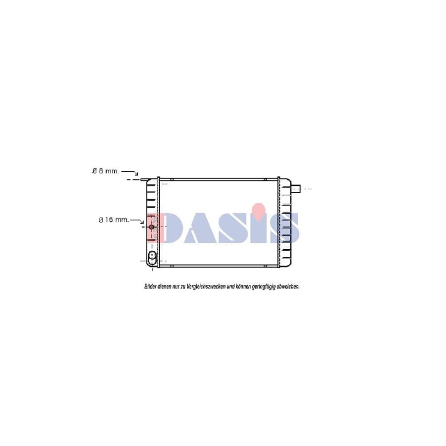 AKS Dasis 220080N Engine Radiator for Volvo 260