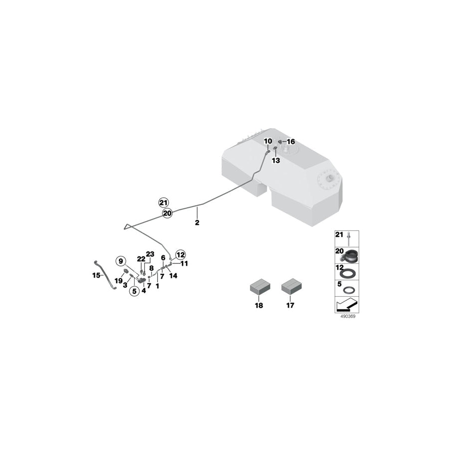 Genuine BMW 11002192382 BMW O-Ring 12X2 FKM 80 SH (Inc.  & M6 GT3) | ML Performance US Car Parts