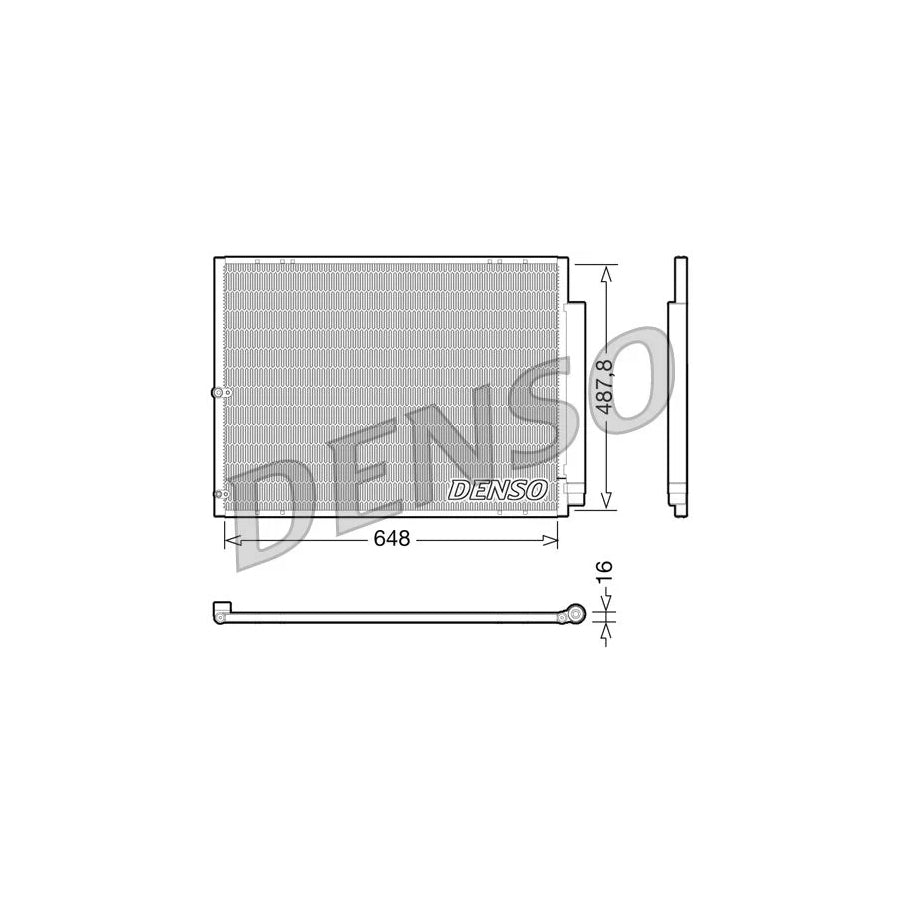 DENSO DCN51001 Air Conditioning Condenser for Lexus Rx II (Xu30)