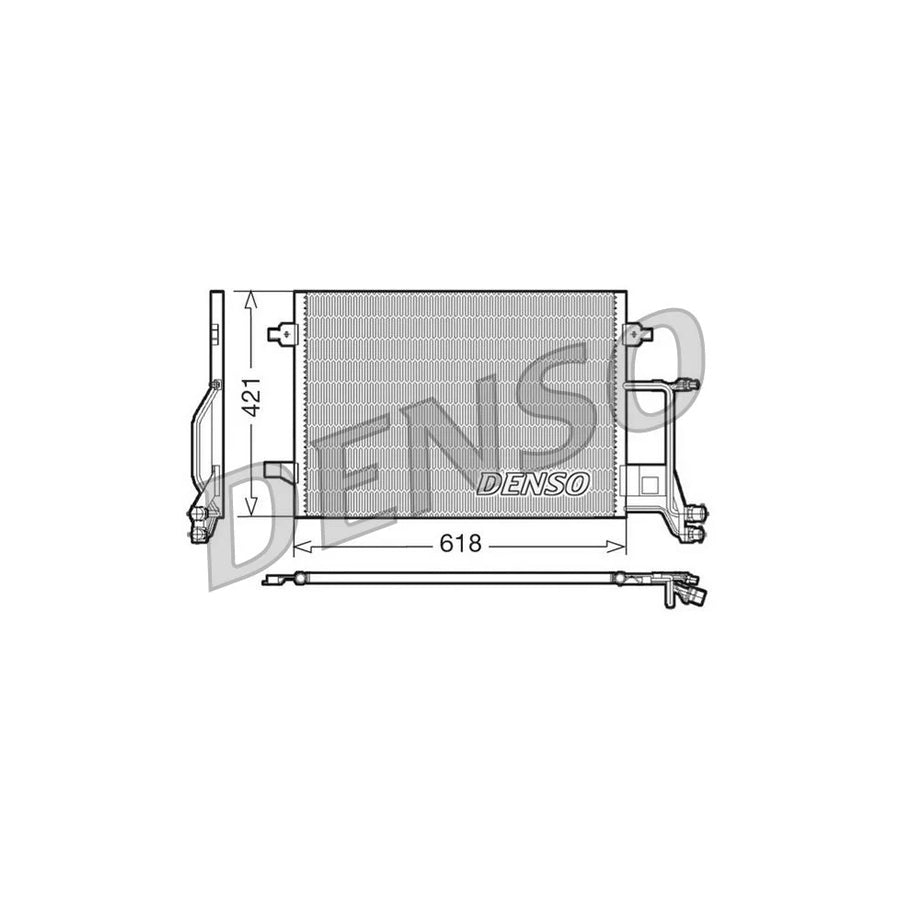 DENSO DCN02013 Air Conditioning Condenser for Audi A6