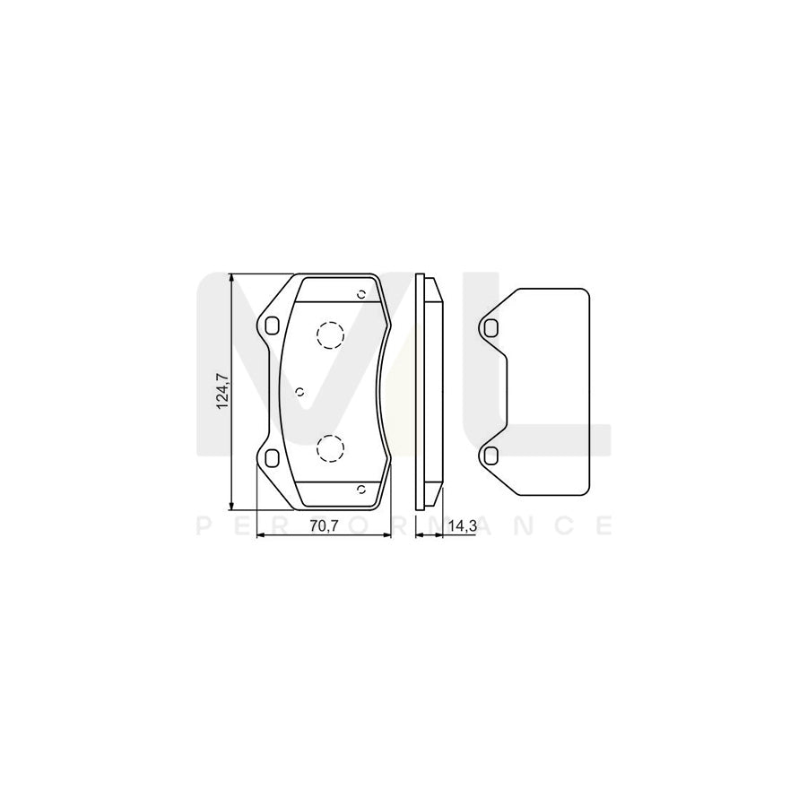 Bosch 0986494551 Brake Pad Set For Renault Megane Iii Coupe (Dz) With Anti-Squeak Plate BP1472 | ML Performance Car Parts
