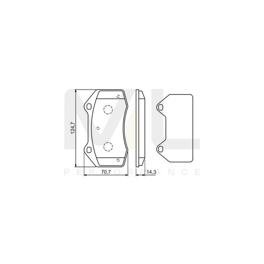 Bosch 0986494551 Brake Pad Set For Renault Megane Iii Coupe (Dz) With Anti-Squeak Plate BP1472 | ML Performance Car Parts