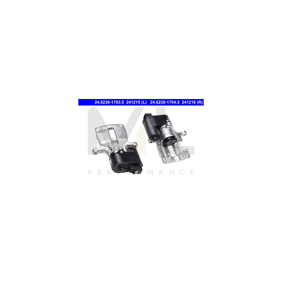 ATE 24.6238-1704.5 Brake Caliper for vehicles with electric parking brake, without holder