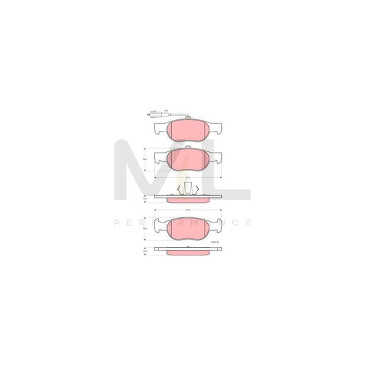 TRW Gdb1564 Brake Pad Set For Fiat Brava Incl. Wear Warning Contact | ML Performance Car Parts