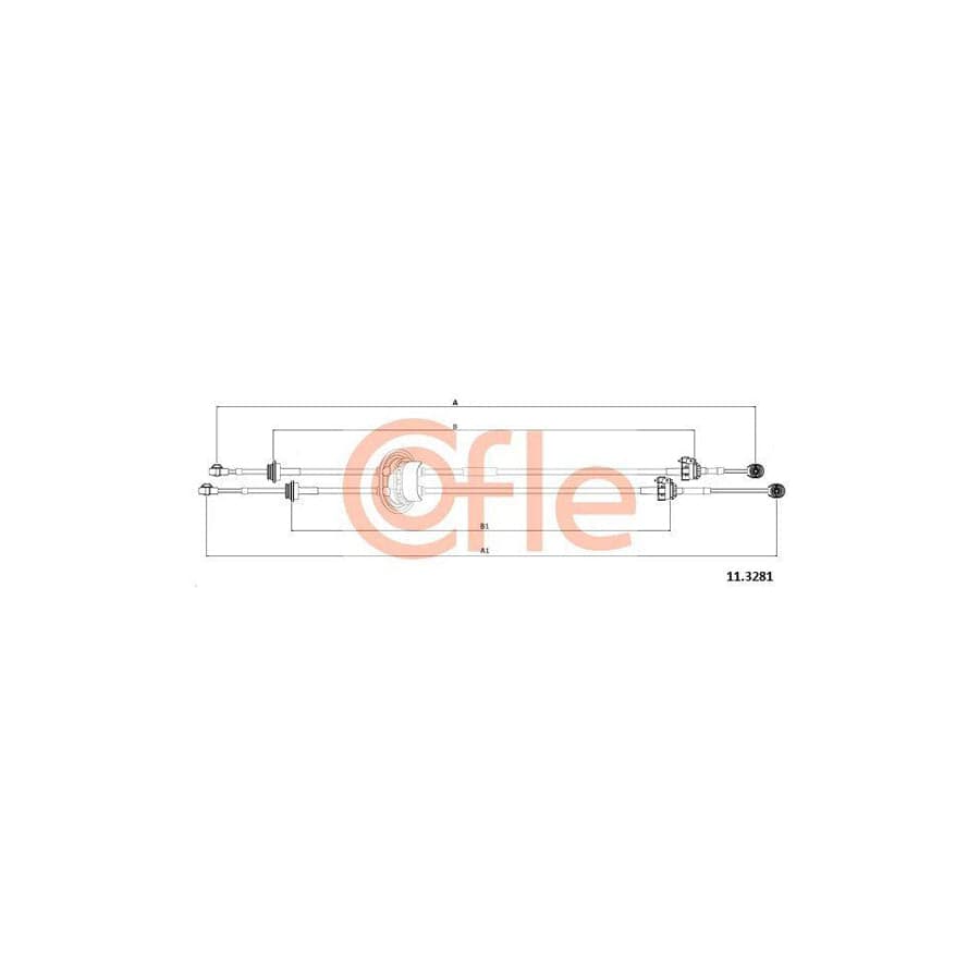 Cofle 11.3238 Clutch Cable for Peugeot 306 Convertible