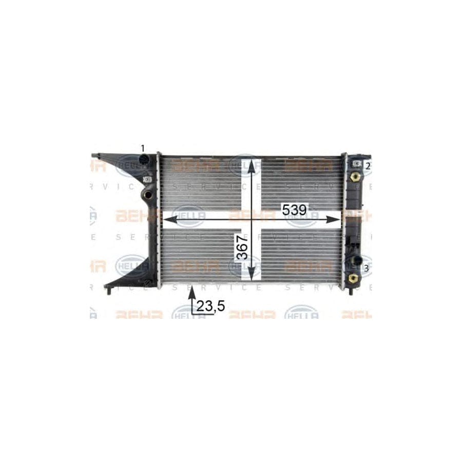 Hella 8MK 376 718-654 Engine Radiator
