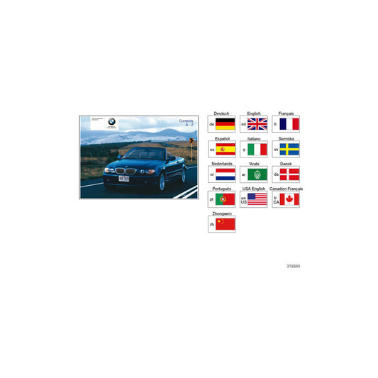 Genuine BMW 01410156190 Owner's Handbook E46/C EN US US, MJ 02 (Inc. 330Ci, 325Ci & 323Ci) | ML Performance US Car Parts