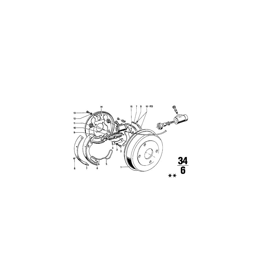 Genuine BMW 34213460101 Calliper Carrier Right (Inc. 2002, 1600 & 1602) | ML Performance US Car Parts