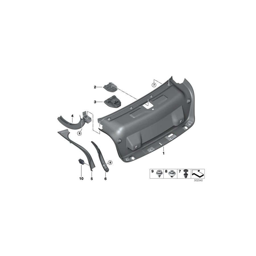 Genuine BMW 51497011149 G20 Foam-Rubber Pad (Inc. 330i, 320dX & 320i 1.6) | ML Performance US Car Parts