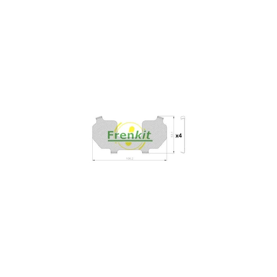 Frenkit 940579 Anti-Squeal Foil, Brake Pad (Back Plate)