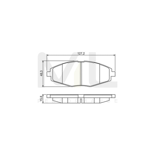 Bosch 0986495224 Brake Pad Set BP1522 | ML Performance Car Parts