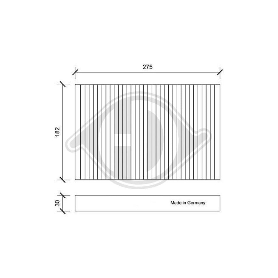 DIEDERICHS DCI0168 Pollen Filter For Nissan Maxima