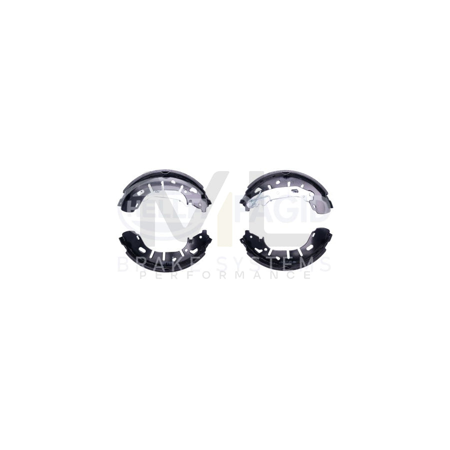 HELLA 8DB 355 022-221 Brake Shoe Set with handbrake lever