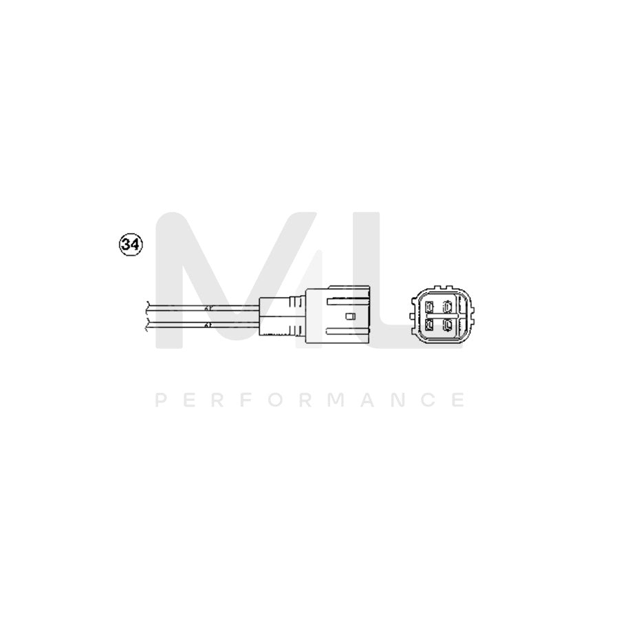 NTK Lambda Sensor / O2 Sensor (NGK 0228) - OZA448-E47 | ML Car Parts UK | ML Performance