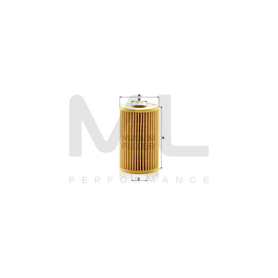 MANN-FILTER HU 7001 x Oil Filter with seal, Filter Insert