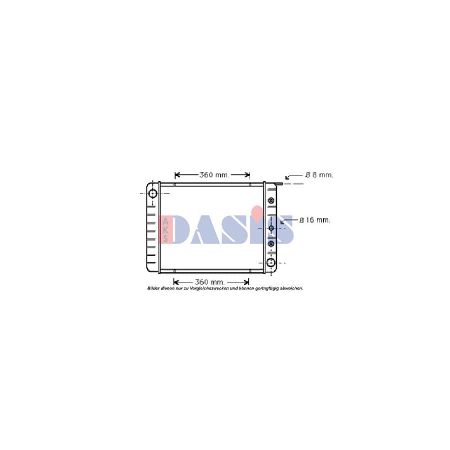 AKS Dasis 220170N Engine Radiator