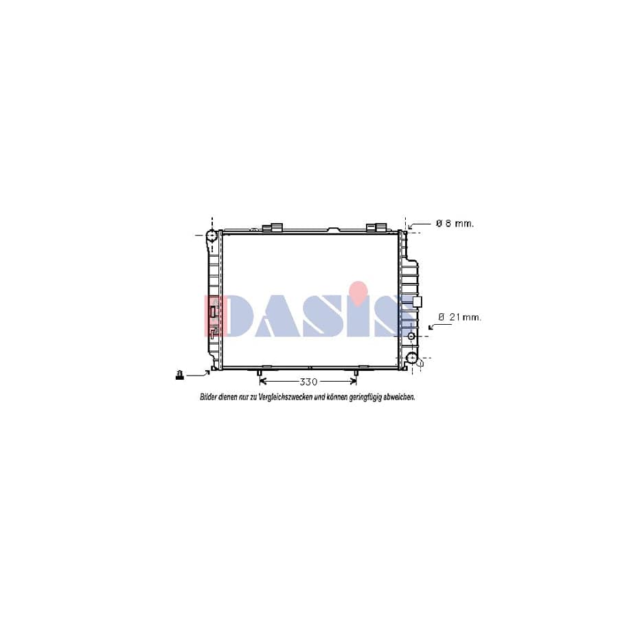 AKS Dasis 120340N Engine Radiator Suitable for Mercedes-Benz E-Class