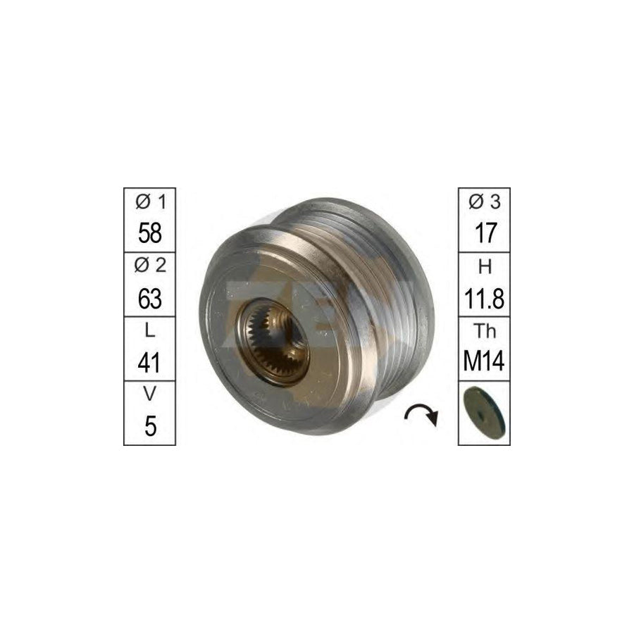 Era 219036 Alternator Freewheel Clutch