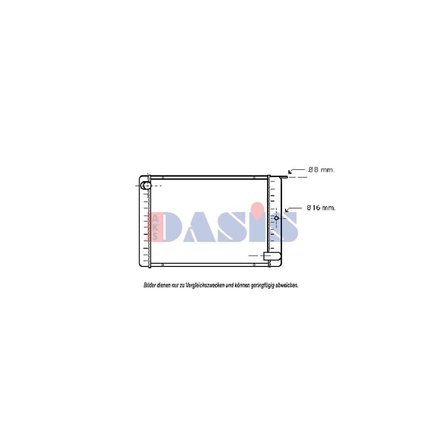 AKS Dasis 220210N Engine Radiator