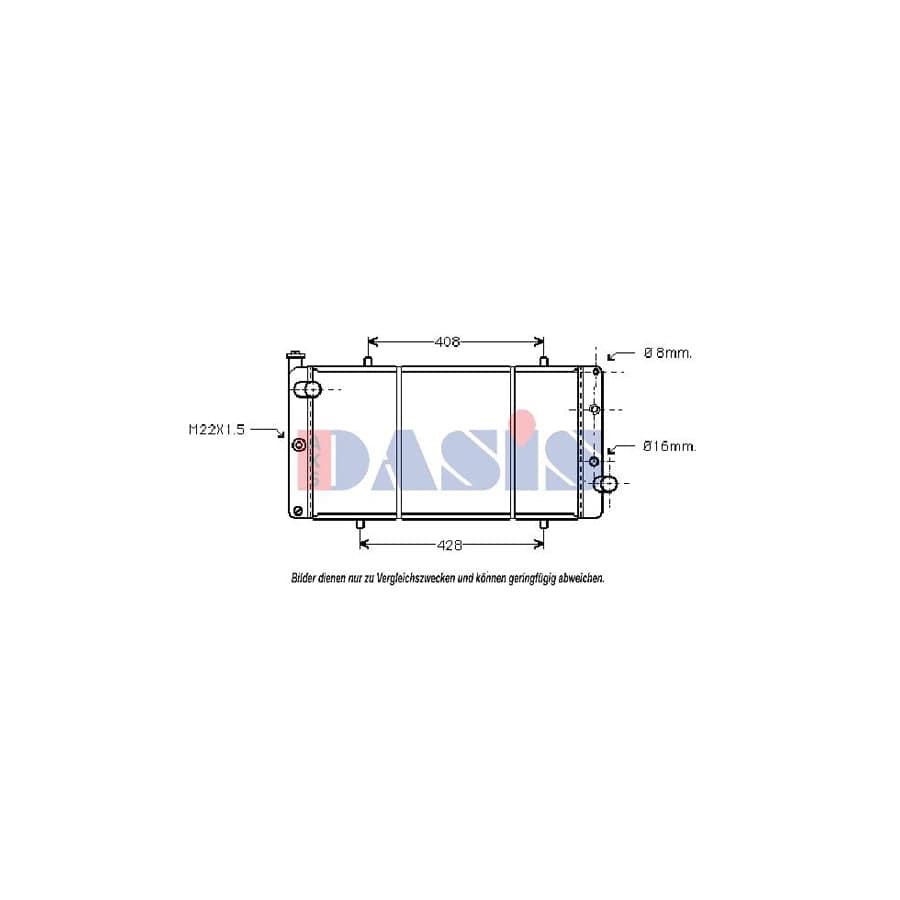 AKS Dasis 160051N Engine Radiator for Peugeot 309